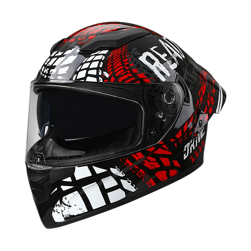 KQD-700 Red / White Tire Graphic